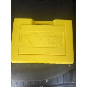K'NEX Yellow Plastic Fliptop Hard Carry Case Storage Box Container